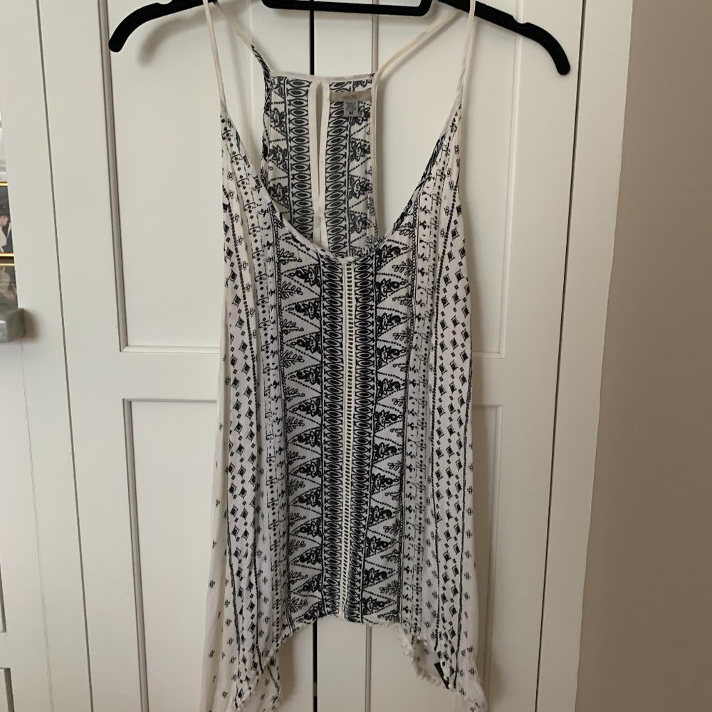 Black & White Asymmetrical Tank